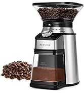 Secura Conical Burr Coffee Grinder Electric, Automatic Coffee Bean Grinder with 17 Precise Grind ...