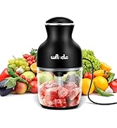 Wancle Food Processors, Multi-Functional Food Chopper, Meat Grinder &amp; Veggie Chopper, Quiet, 600M...