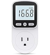 Upgraded Watt Meter Power Meter Plug Home Energy Monitor Electricity Usage Monitor, Electrical Us...