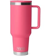 YETI Rambler 40 oz Travel Mug with Flip Straw Lid – Stainless Steel, Vacuum Insulated, Leakproof,...