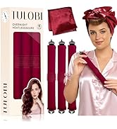TULOBI 3 Pcs Heatless Curls Overnight - Upgraded Velvet Heatless Hair Curler with Velcro Fastener...