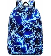 mezhsa Boy School Backpack Elementary Middle Lightning Bookbag Laptop Teenager Waterproof Lightwe...