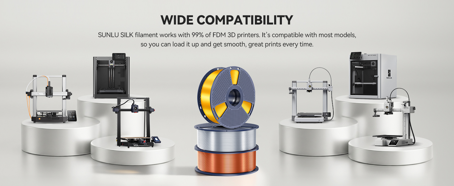 sunlu shiny silk pla plus Filament 1.75mm 3d printer filament sunlu filament 1kg silk filament