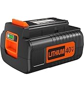 EDRF 40V MAX 2.0Ah Lithium Battery Replacement for Black and Decker 40V Battery, Compatible with ...