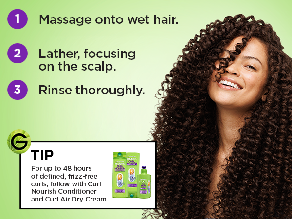 Massage onto wet hair, leather, and rinse