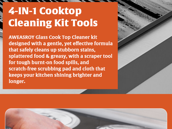 Glass Stove Top Cleaner Kit