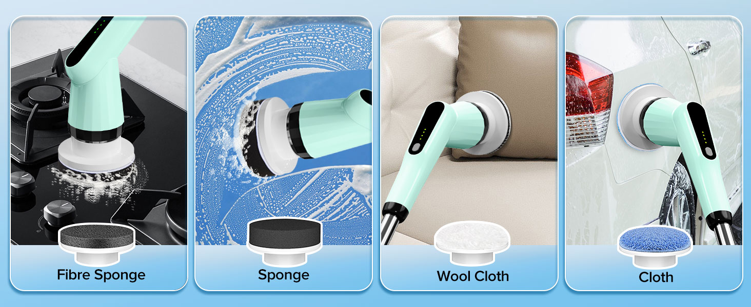 spinning cleaning brush automatic brush cleaner bathroom bathroom scrubber cordless