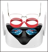 SUPERUS VR Silicone Anti-Scratch Lens Protector - Glasses Spacer Compatible with Oculus Quest 2 -...