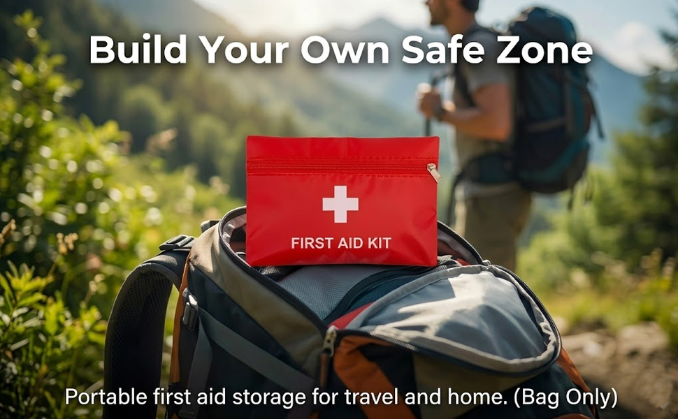 travel camping hiking empty first aid kit bag survival emergency medical pouch