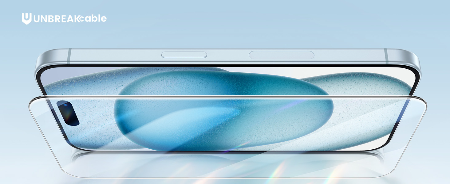 Side view of a sleek smartphone with curved edges, displaying a blue and white abstract design on the screen.