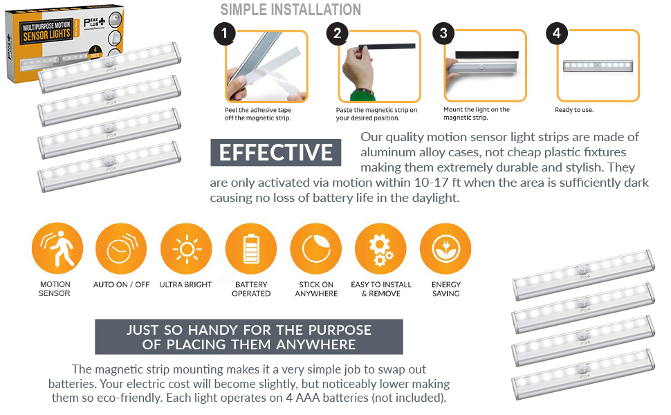 led motion sensor lights closet lights under cabinet lights