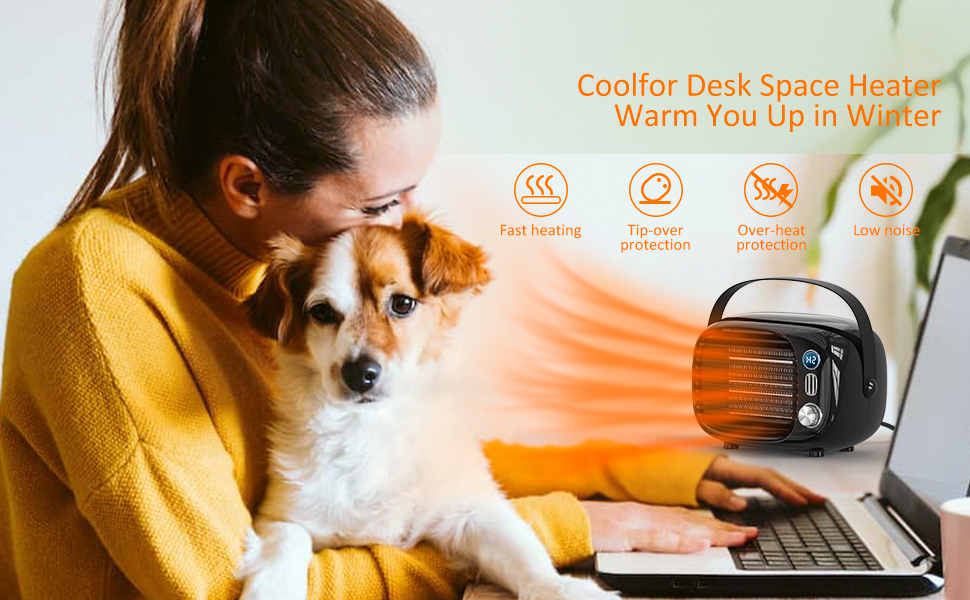 coolfor desk space heater