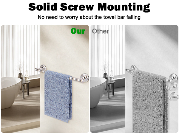 Heavy Duty Towel Holder Wall Mounted