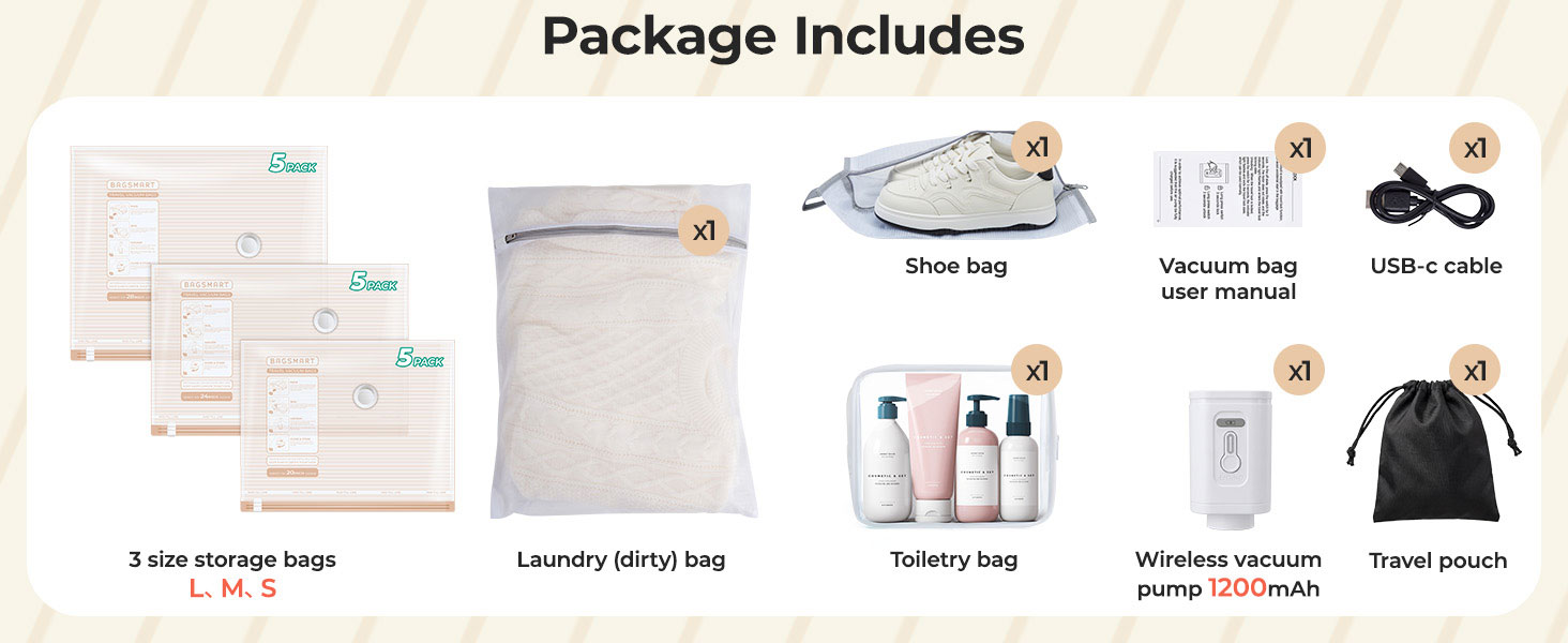 travel vacuum bags