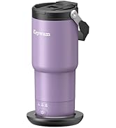 Kepwam Self-Heating Travel Mug 20oz, Temperature-Controlled Coffee Warmer Mug, Smart Travel Coffe...