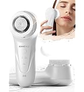 BONNIEFACE Sonic Facial Cleansing Brush for Deep and Through Facial Cleansing, Waterproof Face Sc...