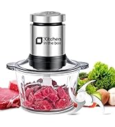 Kitchen in the box Food Processors,400W Powerful Small Meat Grinder &amp; Food Chopper Electric Veget...