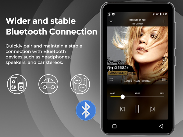 mp3 player with bluetooth spotify