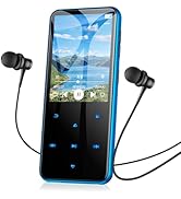 AGPTEK 64GB MP3 Player with Bluetooth, M3 2.4 inch Music Player with Speaker and FM Radio, Touch ...