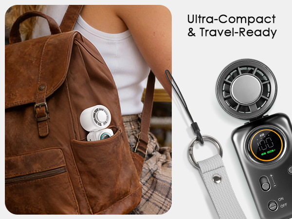 portable mini fan perfect for travel, camping, cruise trips, outdoor concerts and amusement parks