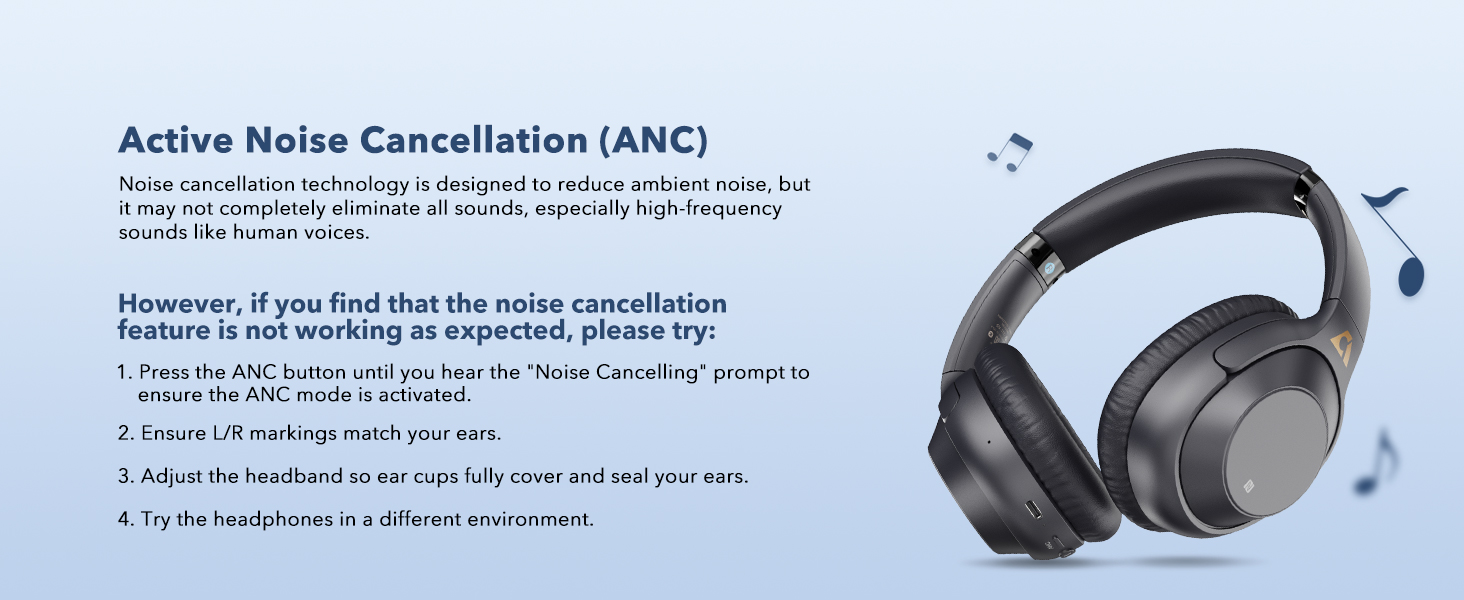 Bluetooth 5.2 Hybrid Active Noise Cancelling Headphones