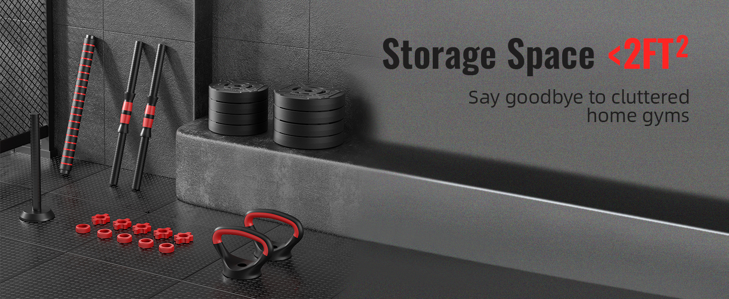 4 in 1 adjustable dumbbell 40lb