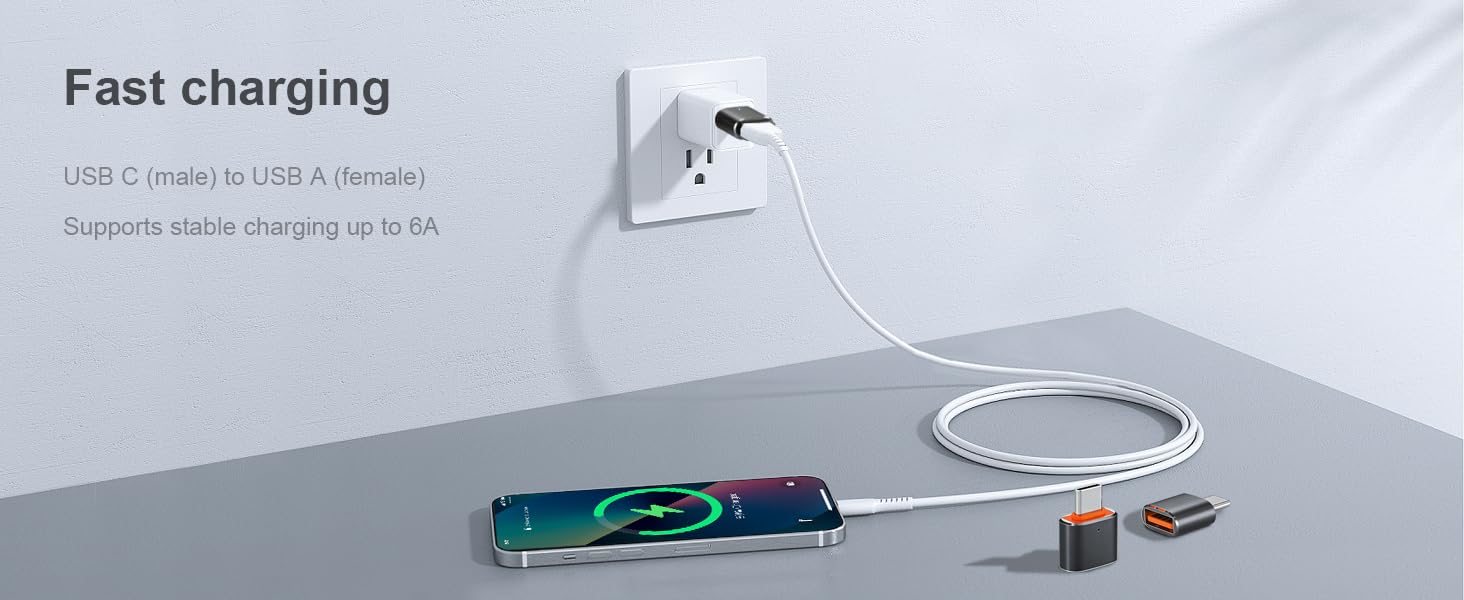 USB C to USB Adapter USB C Male to USB 3.0 Female OTG Adapter