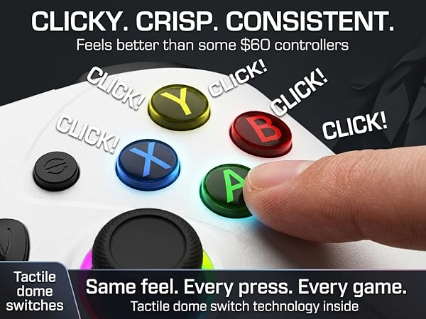Feels better thansome $20 controllers.