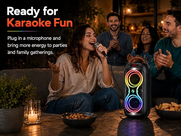 ready for karaoke with microphone port function