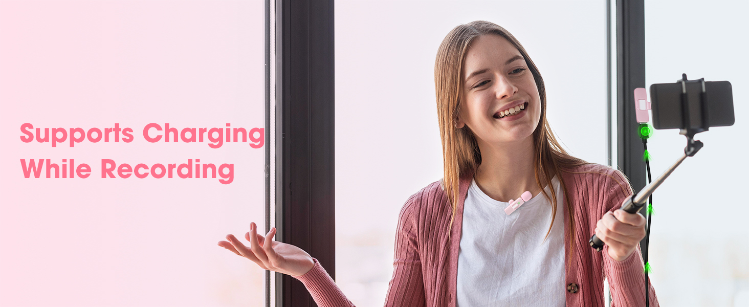 Microphone for iPhone pink