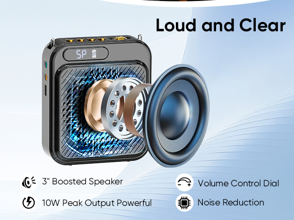 portable voice amplifier loud and clear 
