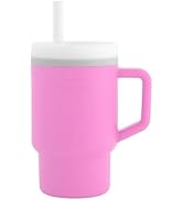 Infantino My 1st Tumbler, 9 Oz. Silicone Sippy Cup with Straw &amp; Handle, Spill-Resistant Baby Cup ...