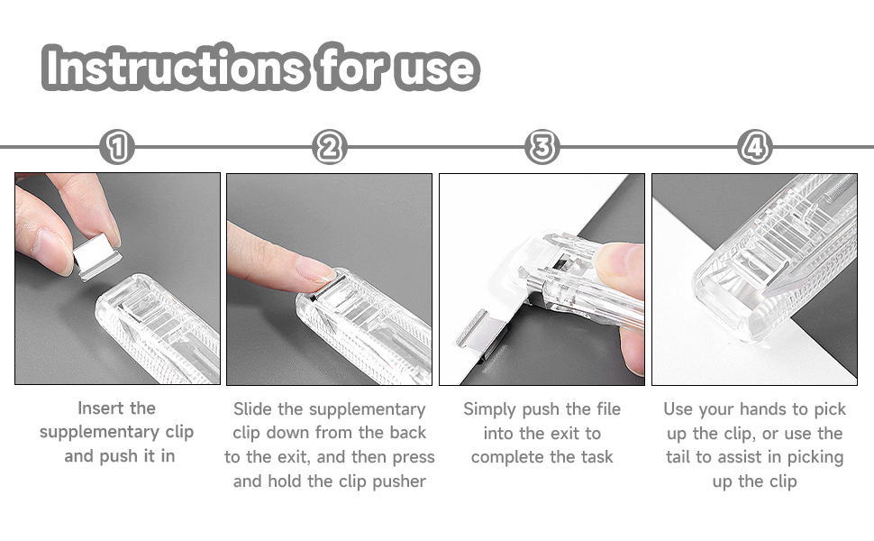 Portable Binder Clip Stapler