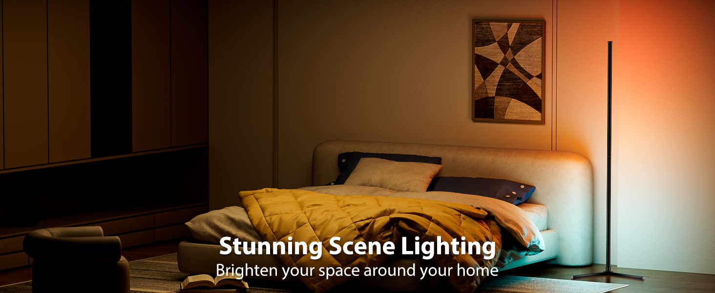 DIY Modern Floor Lamp with Music Sync