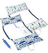 FindUWill 2-Pack Fabric Pool Floats, Inflatable Water Hammocks, XL Large Pool Float Lounger Chair...