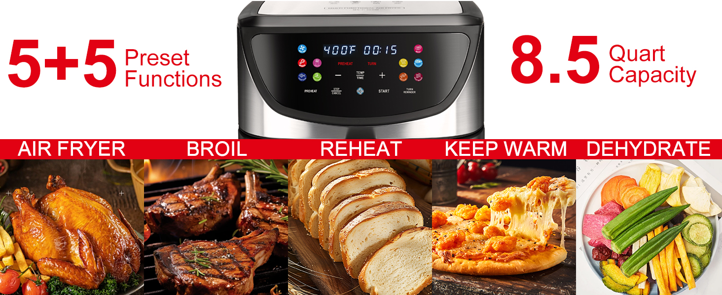 8.5QT Large Air Fryer