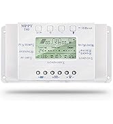 MPPT T-40 Solar Charge Controller 12V 24V for Max 48V Input with LCD Display,Compatible MPPT Char...