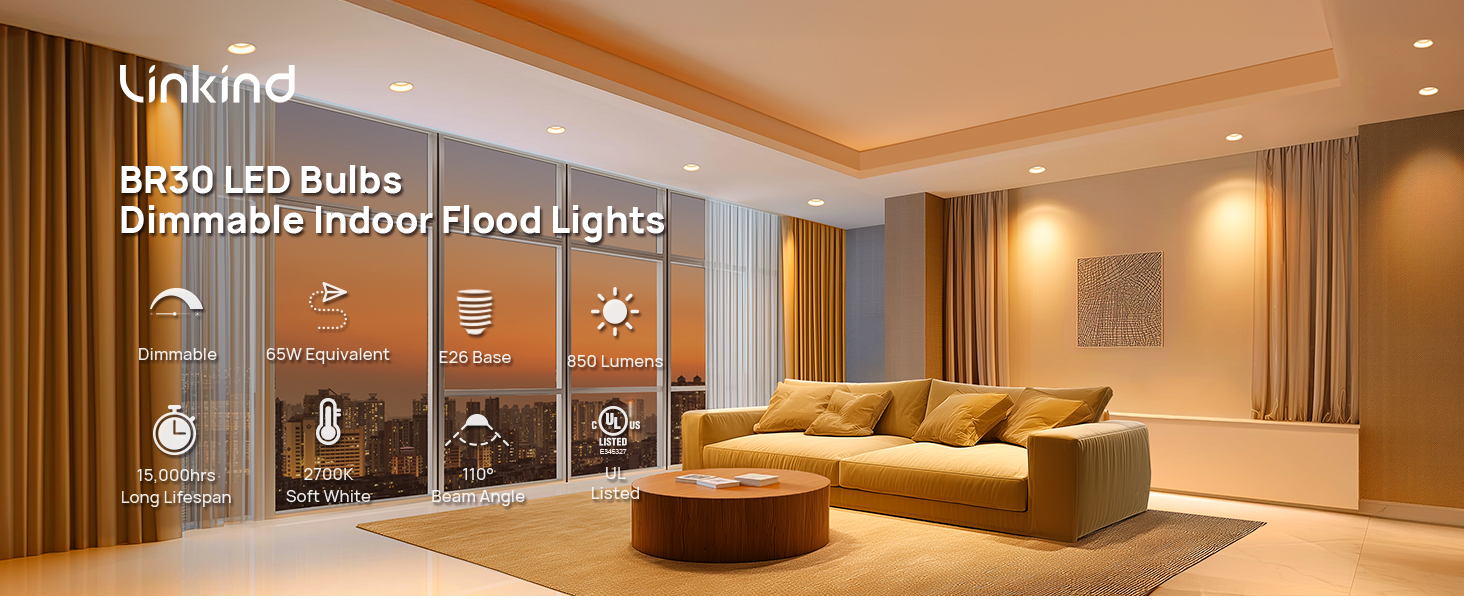 BR30 led light bulbs dimmable