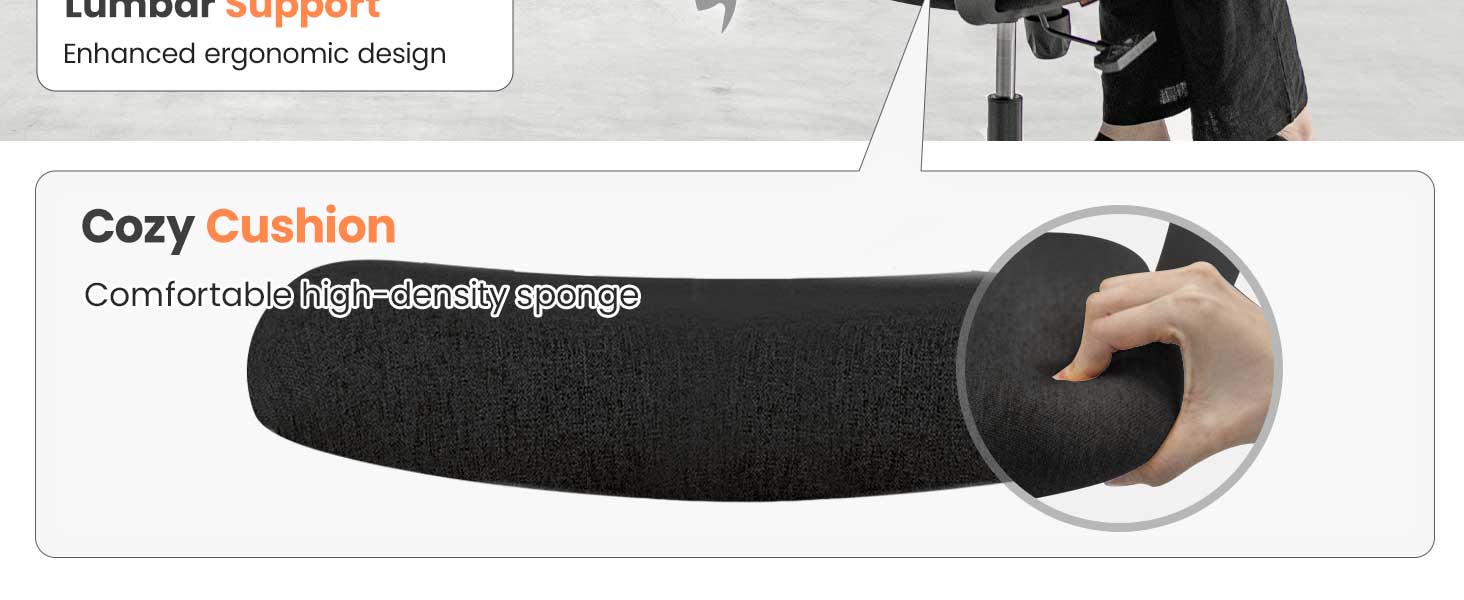 Soft fabric cushion seat for comfy chair all day comfort