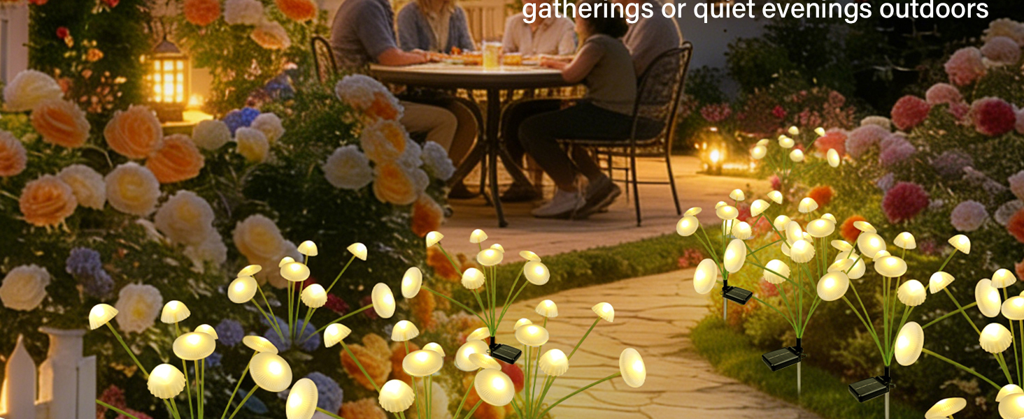 solar lights outdoor waterproof party lights garden gathering outdoor decor outdoor lights