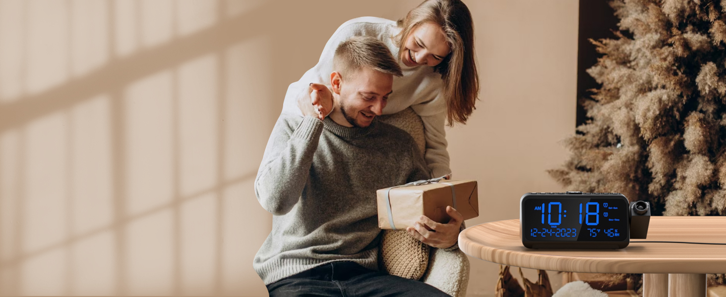 digital clock with date and day of week