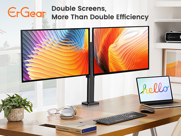 dual monitor mount
