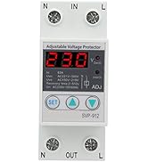 Voltage Protector Adjustable Under Over Voltage Protection, Voltage Output Stabilizer for Home Of...