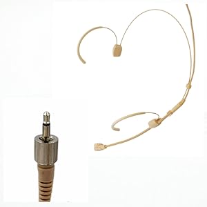 3.5MM Female Double Over Ear Headset Microphone Ear Hook Headphpne Microphone