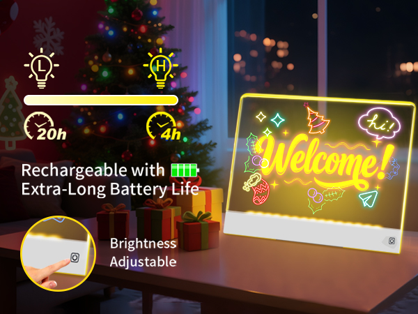 Led Drawing Board for Kids with Stand