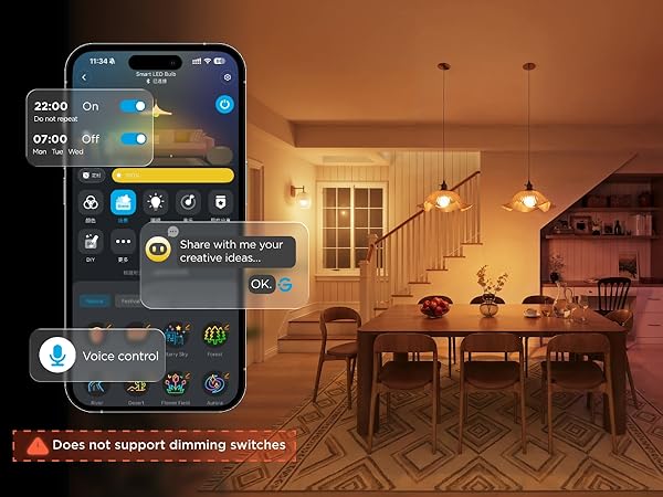 Govee smart light bulb