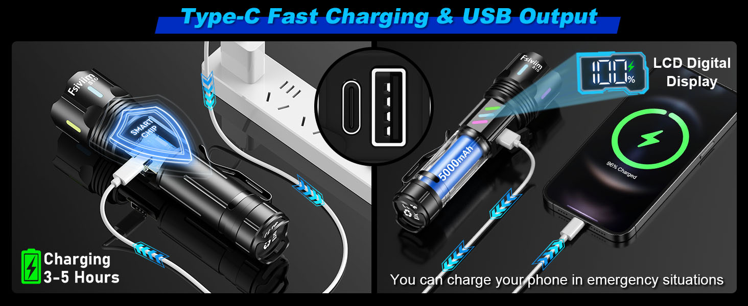 rechargeable led flashlight