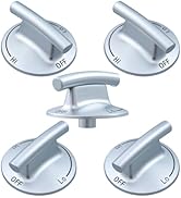 atgestore Upgraded 7733P415-60 74009554 Stove Burner Knob Replacement Parts for Jennair Maytag Ki...