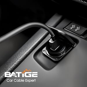 BATIGE - SINGLE PORT USB 3.0 CAR MOUNT FLUSH CABLE-1