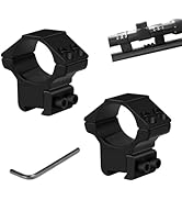 UNSVM Scope Rings 1 Inch,2 Packs of Medium Profile Scope Mount Rings for 3/8 Inch or 11mm Dovetai...